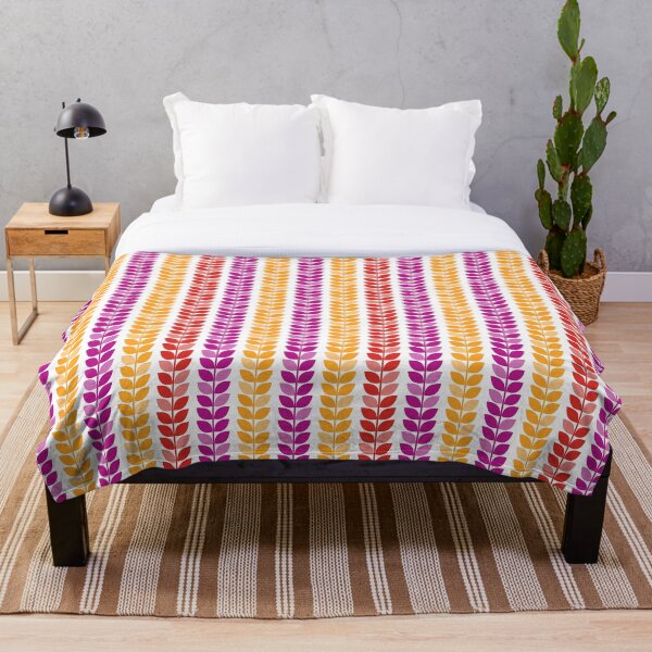 Item preview, Bubblegum leaves, orange and fuchsia designed and sold by ChMarch.
