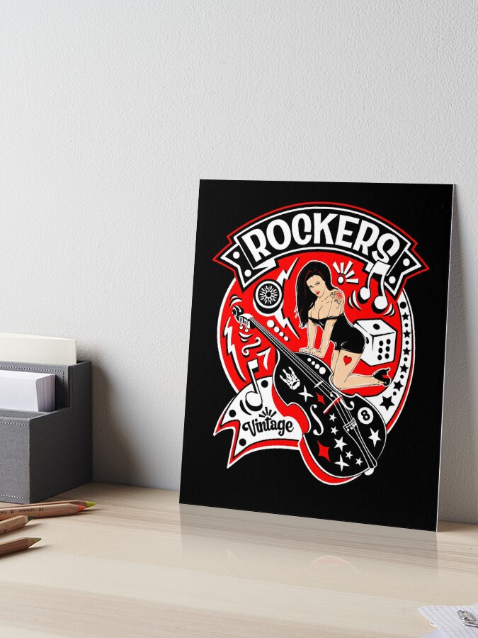 Rockabilly Pin Up Girl Sock Hop Rocker Vintage Classic Rock and Roll Music  Sticker by MemphisCenter