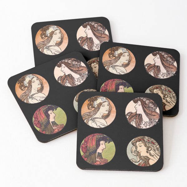 Item preview, Alphonse Mucha glass windows designed and sold by SanderCoopmans.