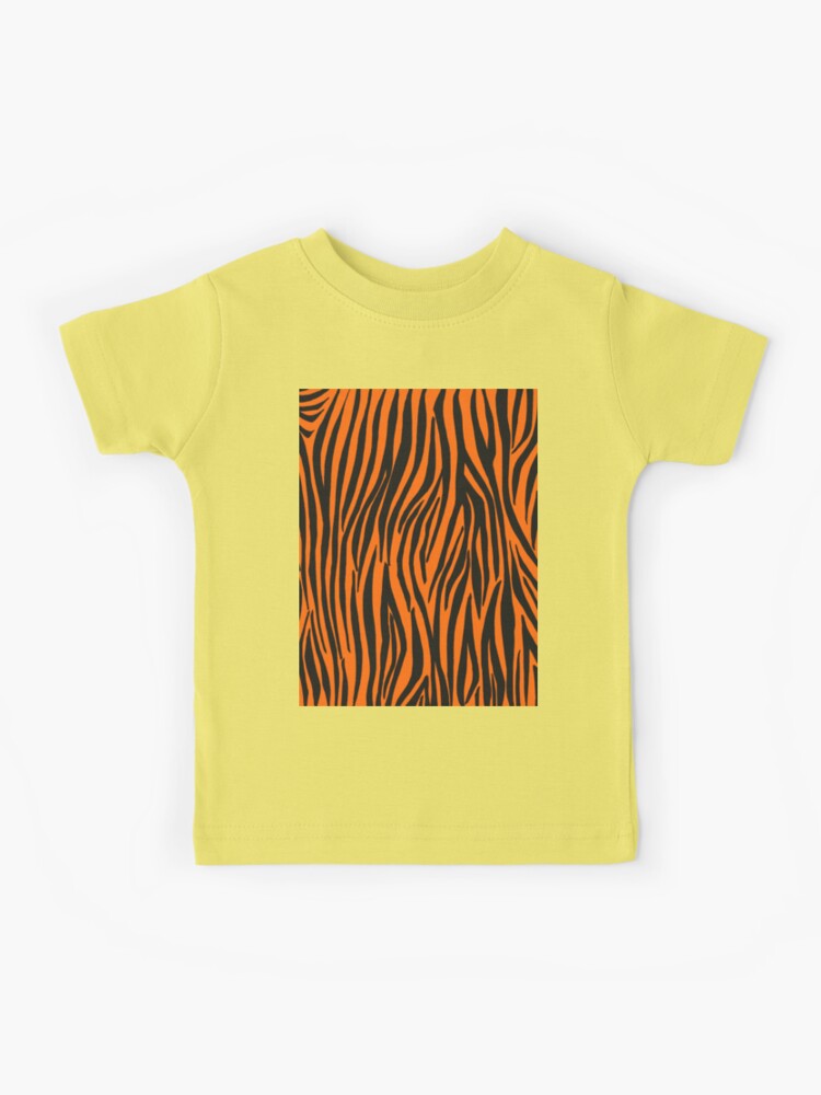 Printed T-shirt - Yellow/Tiger - Kids