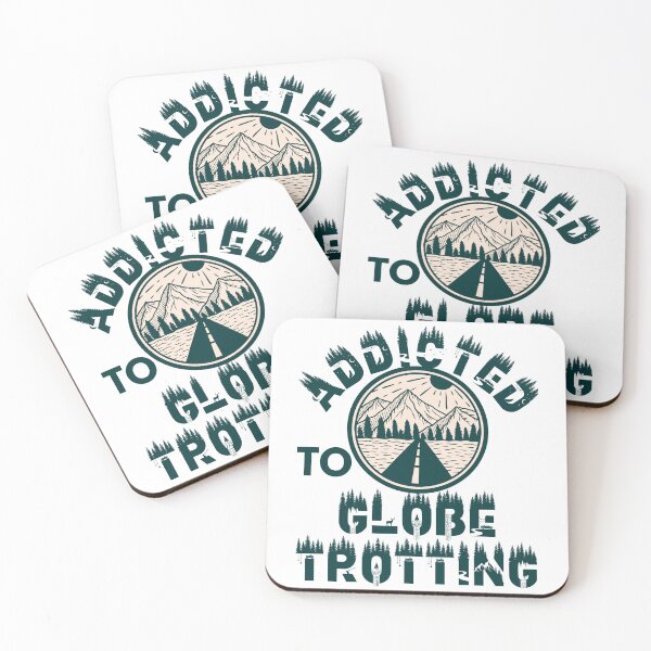 Item preview, Addicted to globe trotting designed and sold by movie-popcorn.