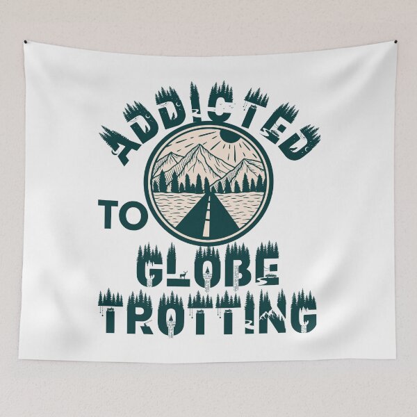 Item preview, Addicted to globe trotting designed and sold by movie-popcorn.