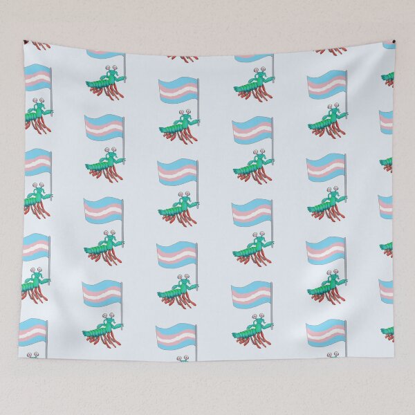 Item preview, Mantis Shrimp Transgender Pride! designed and sold by Quirkball.