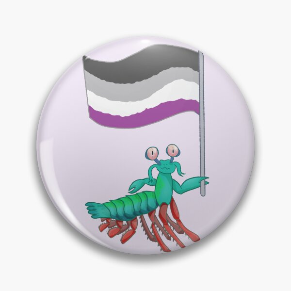 Aperçu de l'œuvre Fierté asexuée de crevettes mantis ! créée et vendue par Quirkball.