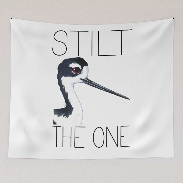 Item preview, Stilt the One (Black-necked Stilt) designed and sold by LauraWolfArtist.