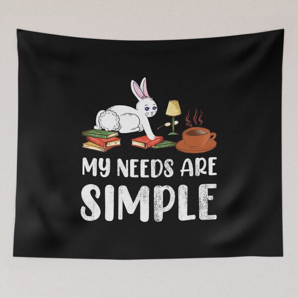 Item preview, Coffee Bunny Books My Needs Are Simple Cute Easter designed and sold by haselshirt.