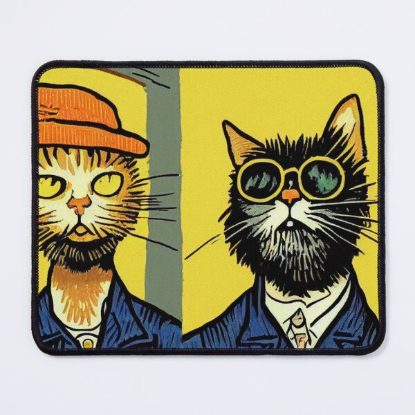 Item preview, Cool Hipster Cartoon Cats placemat designed and sold by RileyKyler.