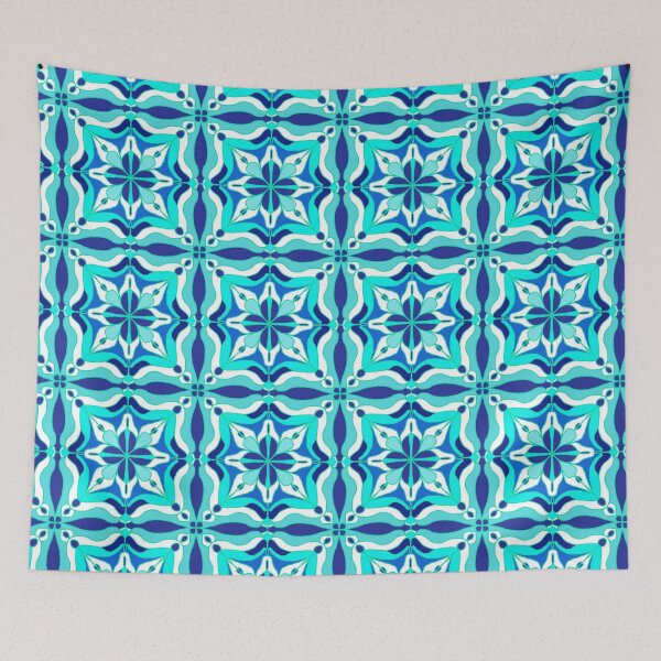 Item preview, Blue Moroccan Tile Design  designed and sold by Alwayscreateart.