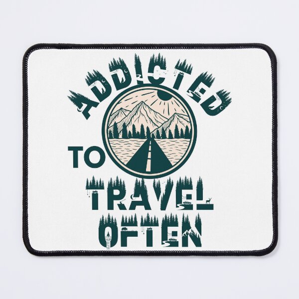 Item preview, Addicted to travel often designed and sold by movie-popcorn.