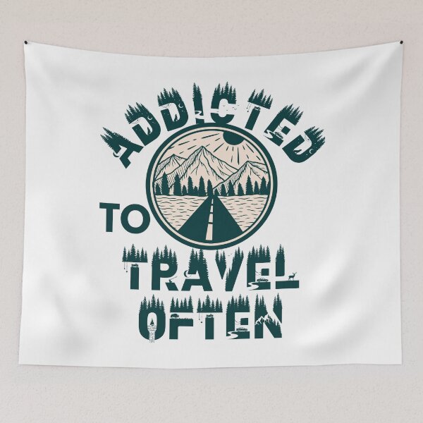 Item preview, Addicted to travel often designed and sold by movie-popcorn.