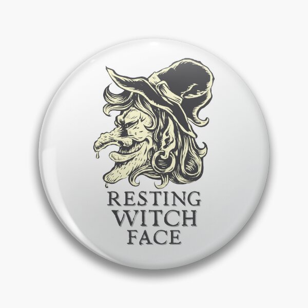 Item preview, Resting Witch Face.. A simple humorous Halloween design designed and sold by Wonder & Whimsy.