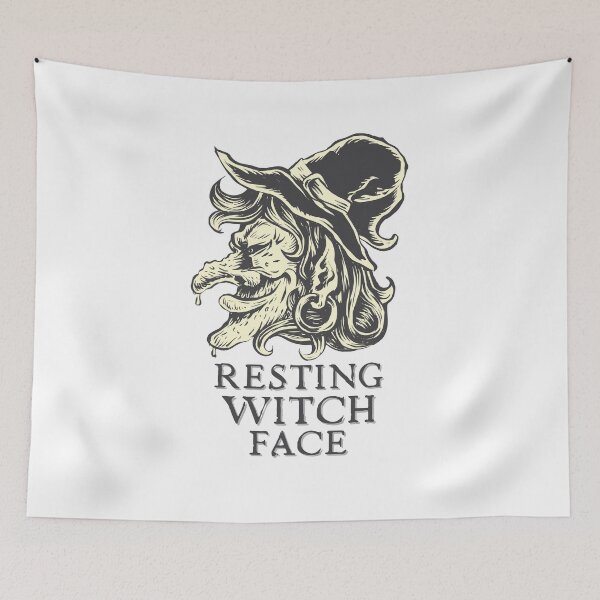 Item preview, Resting Witch Face.. A simple humorous Halloween design designed and sold by Wonder & Whimsy.