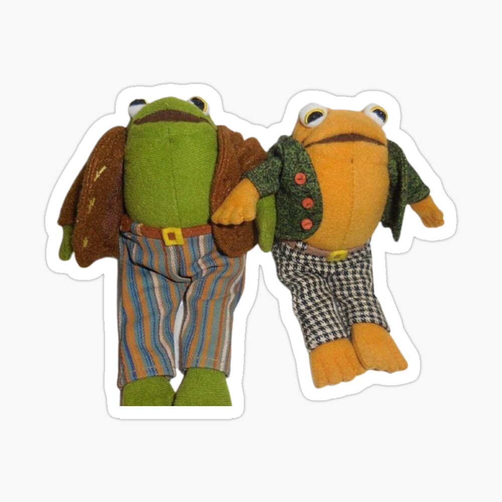 Frog and Toad Plushies | Sticker