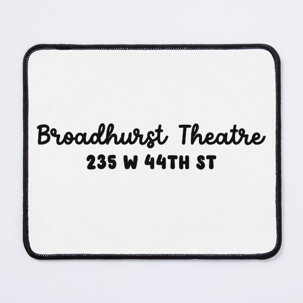 Item preview, Broadhurst Theatre Address Broadway designed and sold by taylor-lang.