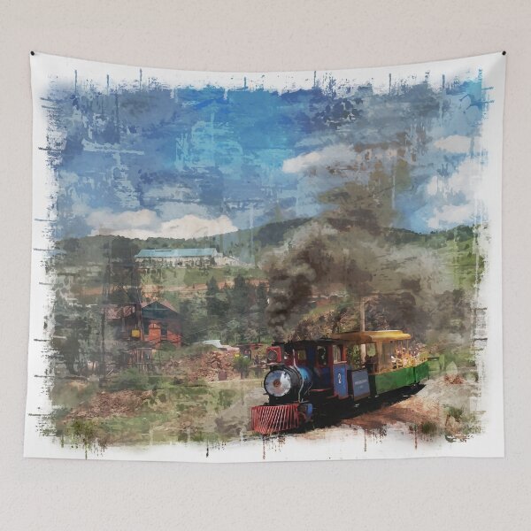 Item preview, Cripple Creek Narrow Gauge Railroad Digital Painting designed and sold by andijadams.