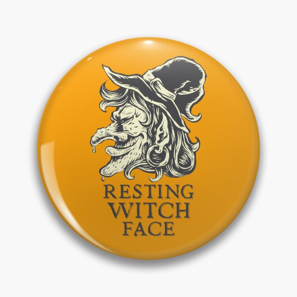 Item preview, Resting Witch Face.. A simple humorous Halloween design designed and sold by Wonder & Whimsy.