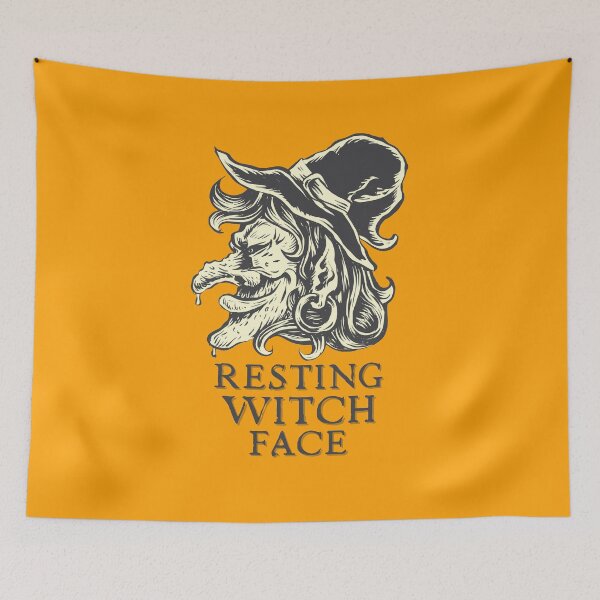 Item preview, Resting Witch Face.. A simple humorous Halloween design designed and sold by Wonder & Whimsy.