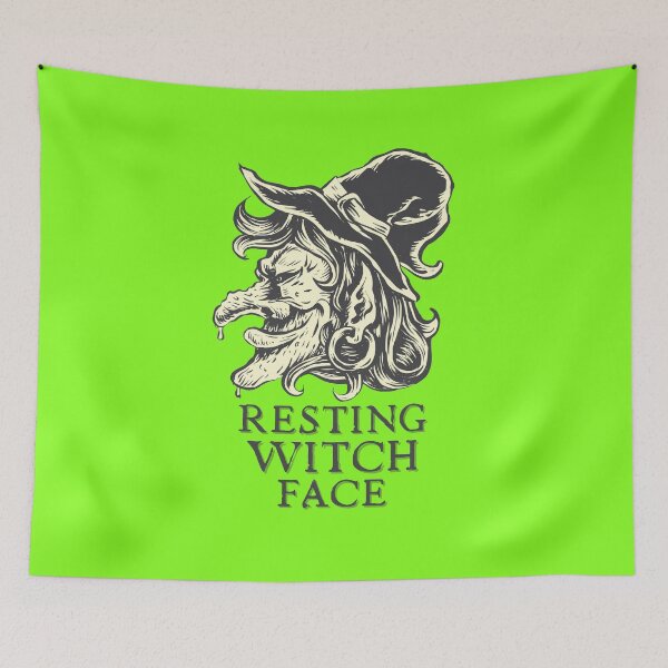 Item preview, Resting Witch Face.. A simple humorous Halloween design designed and sold by Wonder & Whimsy.