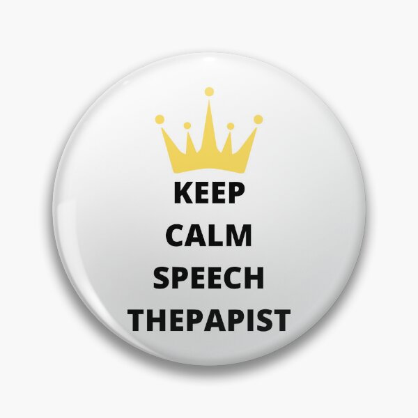 Item preview, Mantenga la calma Soy un terapeuta del habla designed and sold by Glorious Articles.