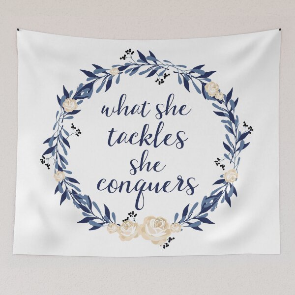 Item preview, What She Tackles She Conquers designed and sold by LeCreateCo.