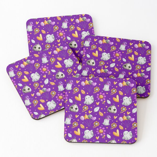Item preview, Halloween Leggings Pattern Scary Pumpkins and Ghosts designed and sold by MugsAndDuds.