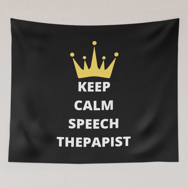 Aperçu de l'œuvre Keep Calm Im A Speech Therapist créée et vendue par Glorious Articles.