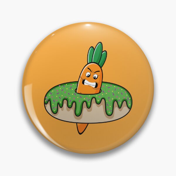 Item preview, Angry carrot stuck inside a donut designed and sold by Donutlovers.