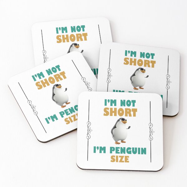 Item preview, I'm Not Short I'm Penguin Size cute and happy short people  designed and sold by Rami Khalifah.