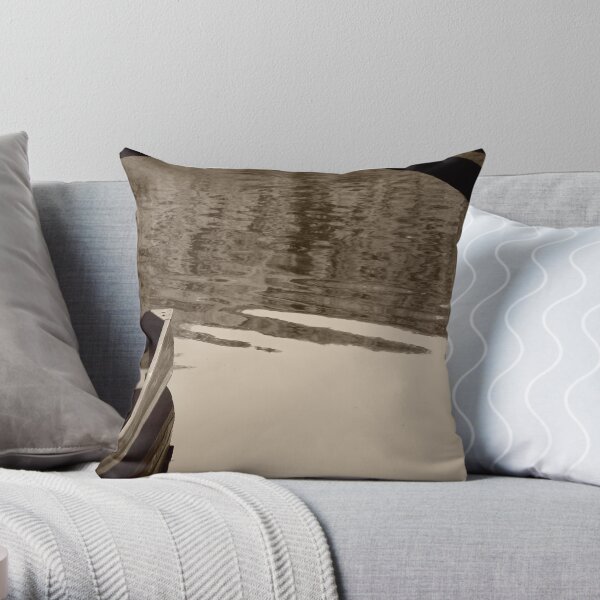Gone fishing Throw Pillow