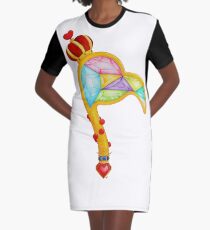 Scepter of the Queen of Heart Graphic T-Shirt Dress