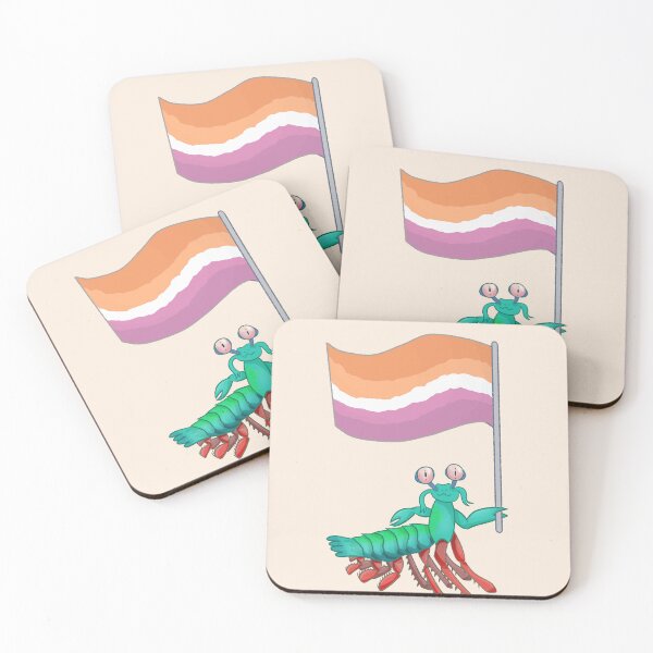 Item preview, ¡Orgullo lésbico del camarón mantis! designed and sold by Quirkball.