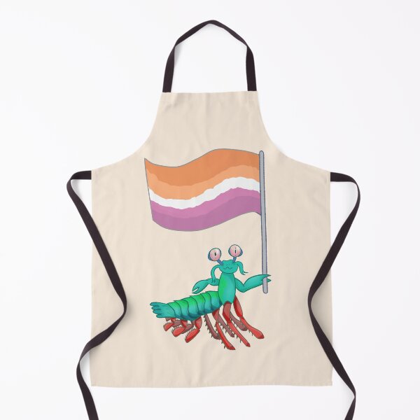 Aperçu de l'œuvre Fierté lesbienne de crevettes Mantis! créée et vendue par Quirkball.