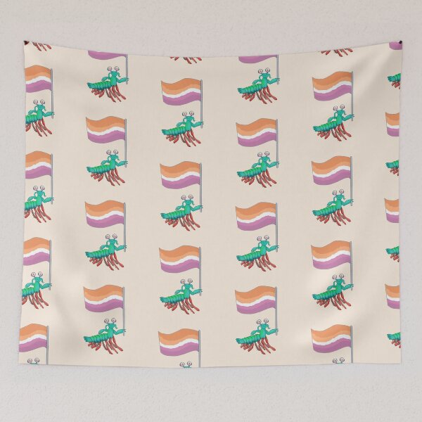 Item preview, Mantis Shrimp Lesbian Pride! designed and sold by Quirkball.