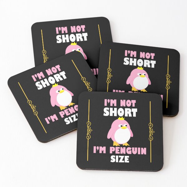 Item preview, I'm Not Short I'm Penguin Size cute and happy short people  designed and sold by Rami Khalifah.