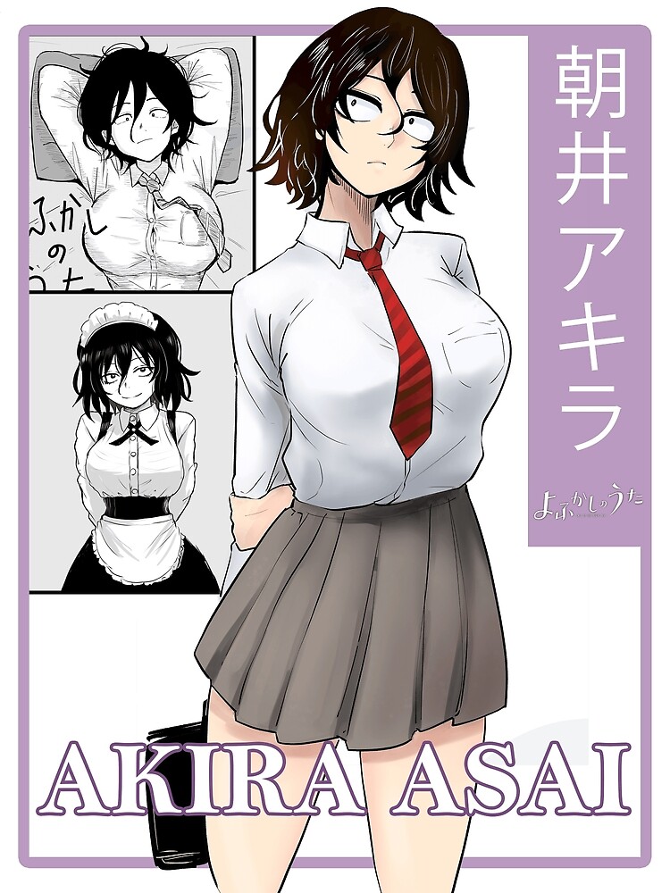 Akira Asai - yofukashi no uta  Poster for Sale by darkerart