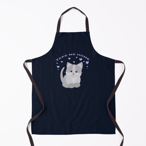 Item preview, Little cat needs love blue background designed and sold by Laura Greco.