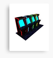 Voxel Arcade Canvas Print