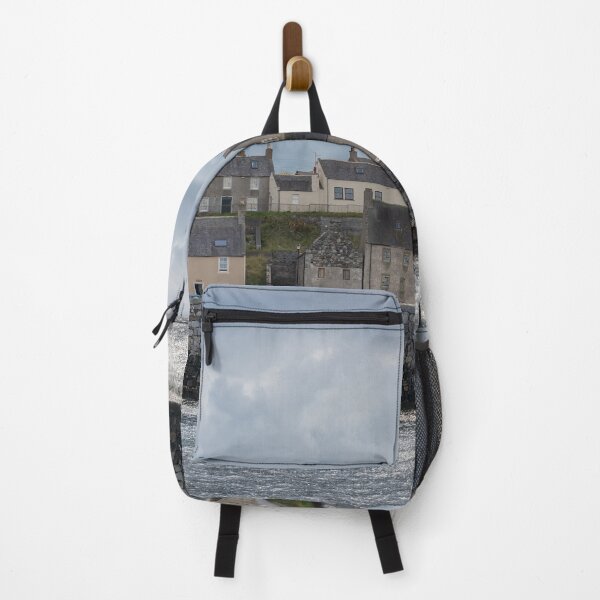 Item preview, Portsoy Harbour with rain clouds. designed and sold by JASPERIMAGE.