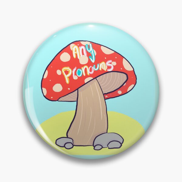 Item preview, cute mushroom any pronouns designed and sold by Ech0mun.