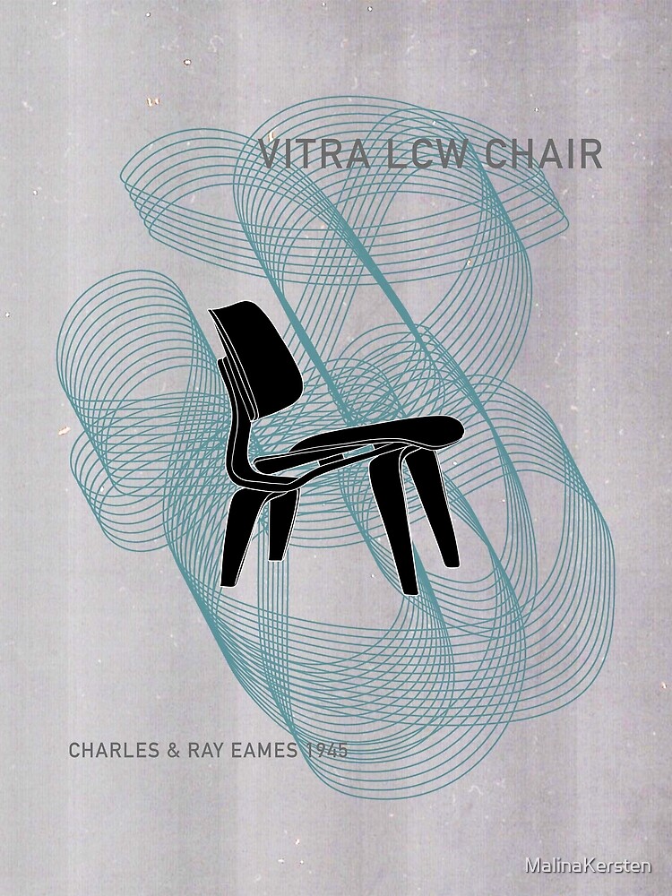 "Vitra LCW Chair I Charles and Ray Eames 1945" Poster for Sale by