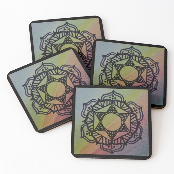 Item preview, BUILD BRIDGES MANDALA ~ SACRED GEOMETRY FOR THE SOUL~ RAINBOW COLORS designed and sold by Ann Chatfield.