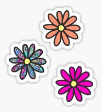 Flower 3-pack Stickers Sticker