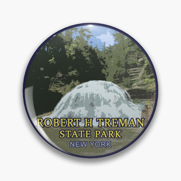 Item preview, Robert H. Treman State Park Waterfall Logo designed and sold by VanyaKar.