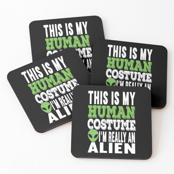 Item preview, This Is My Human Costume I'm Really An Alien Funny Halloween Costume Gift designed and sold by SharpThreadZ.