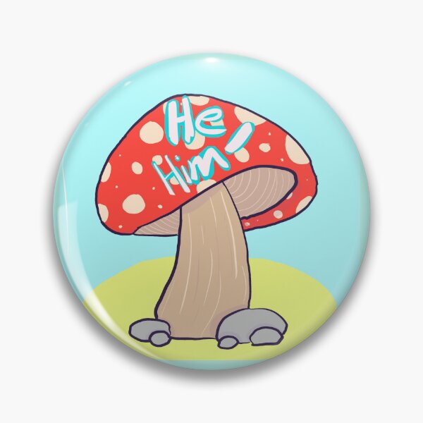 Item preview, cute mushroom he him designed and sold by Ech0mun.