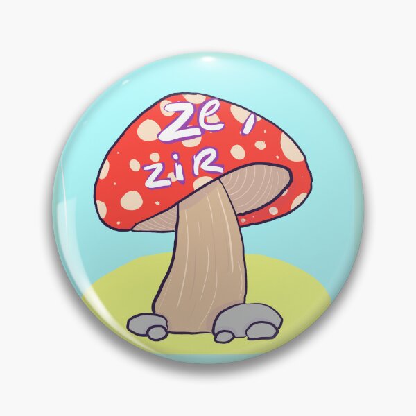 Aperçu de l'œuvre mignon champignon ze/zir créée et vendue par Ech0mun.