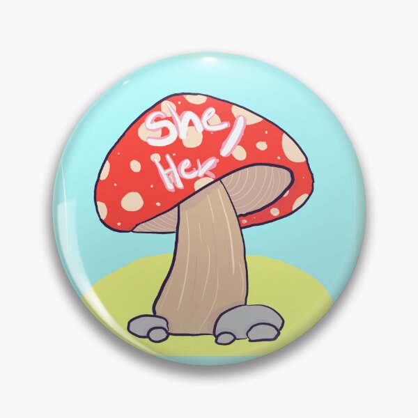 Item preview, cute mushroom she/her designed and sold by Ech0mun.