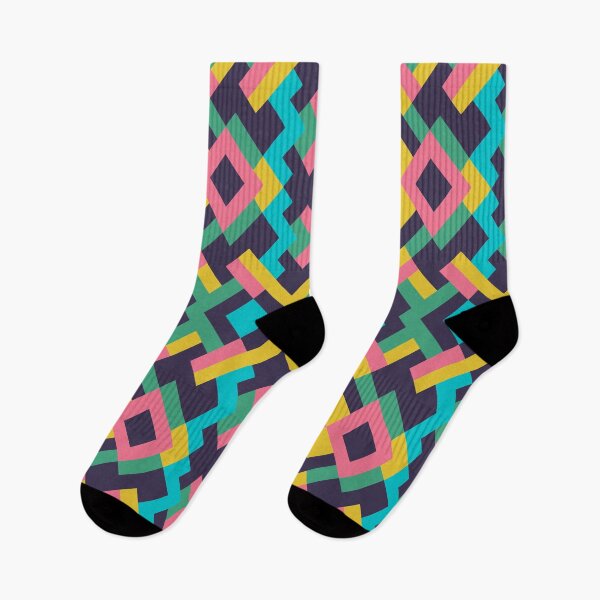 Item preview, Abstract multicolor geometric triangles pattern designed and sold by cutecrazytshirt.