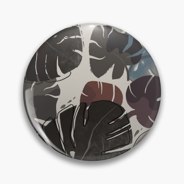 Item preview, Monstera Leafs Red and Blue Low saturation designed and sold by WildwaterDesign.