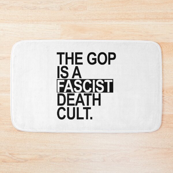 Item preview, The GOP is a FASCIST death cult - black designed and sold by Thelittlelord.